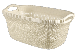 Knit Wasmand 40L - Wit - Wasmanden