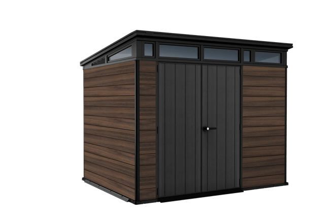 Caseta de exterior Signature 9x7 - 279x218x226 cm y 6,1 m2 - Rosewood