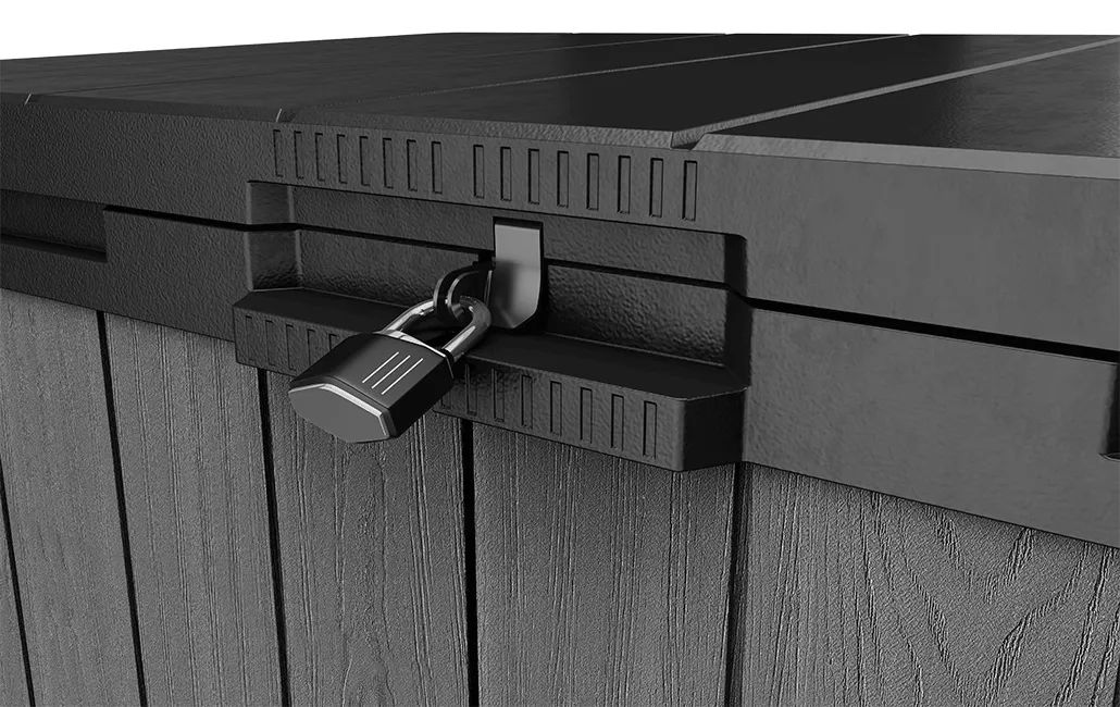 Cobertizo de exterior SIO Darwin - 141x82x120 cm y 1150L - Gris