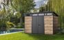 Abri de jardin Signature 117 - 7,4m2 - Marron aspect Douglas