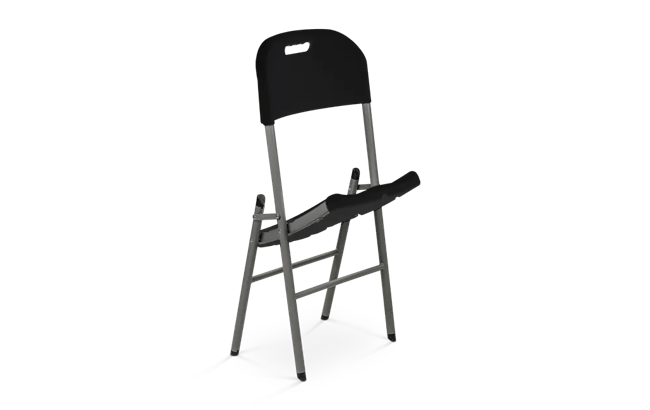 כיסא מתקפל Fold & Go - שחור