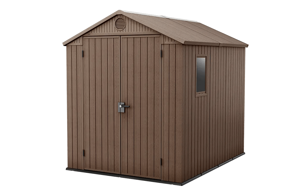 Darwin 6x8 Storage Shed - Brown