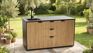 Outdoor Kitchen with Sink Venetian Brown - Keter US