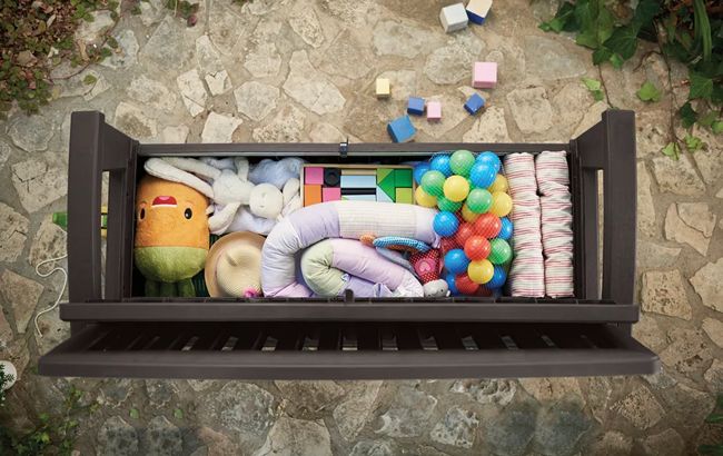 Brown Patio 60 Gallon Outdoor Storage Bench - Keter US