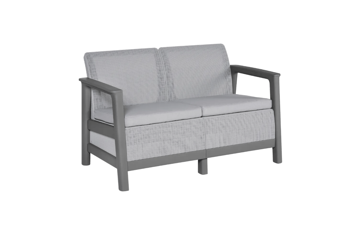 Scandi Linea 2-zits Loungebank  - Lichtgrijs