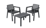 Emily 2 Seater Balcony Set - Grey