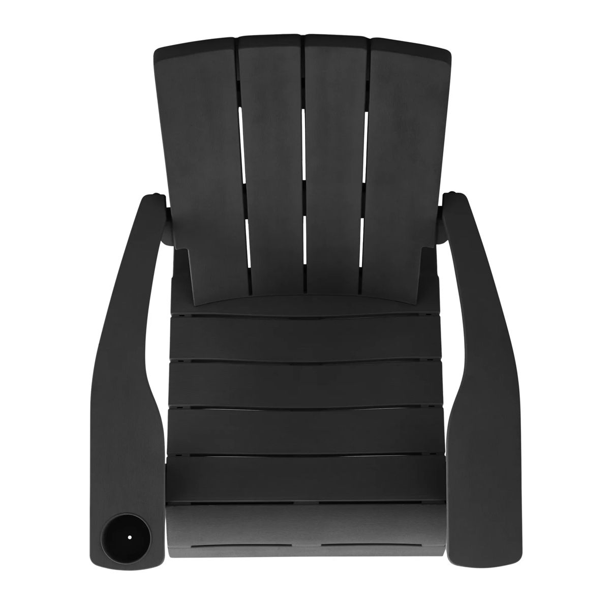 Chaise Adirondack moderne avec porte-gobelet Noire – Keter Canada
