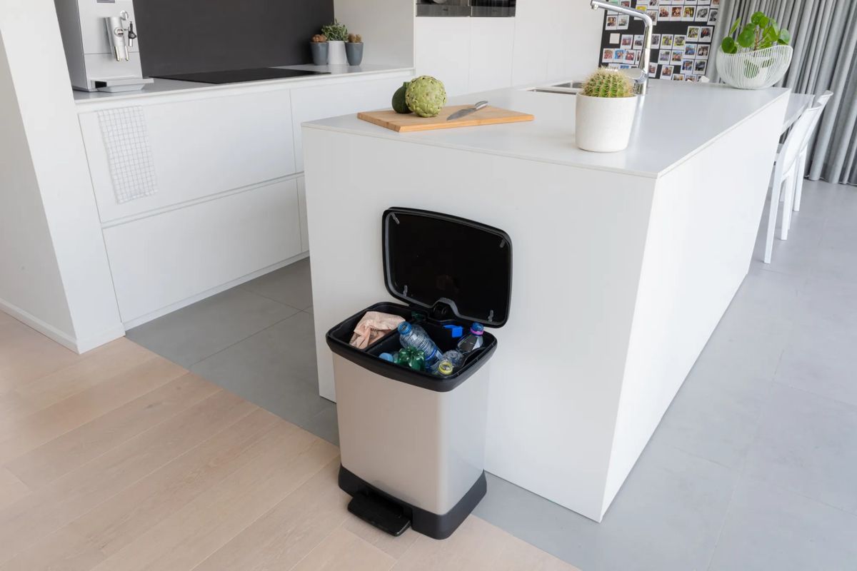 Decobin Prullenbak 30L - Zilver