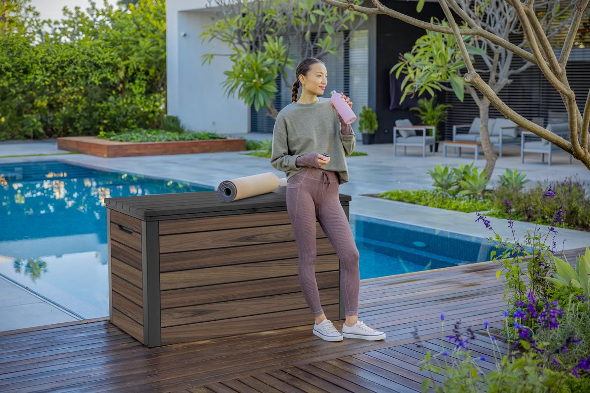 Ontario 570L Storage Box - Rosewood