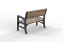 Porto Bankje - 120x63x88cm - Walnut