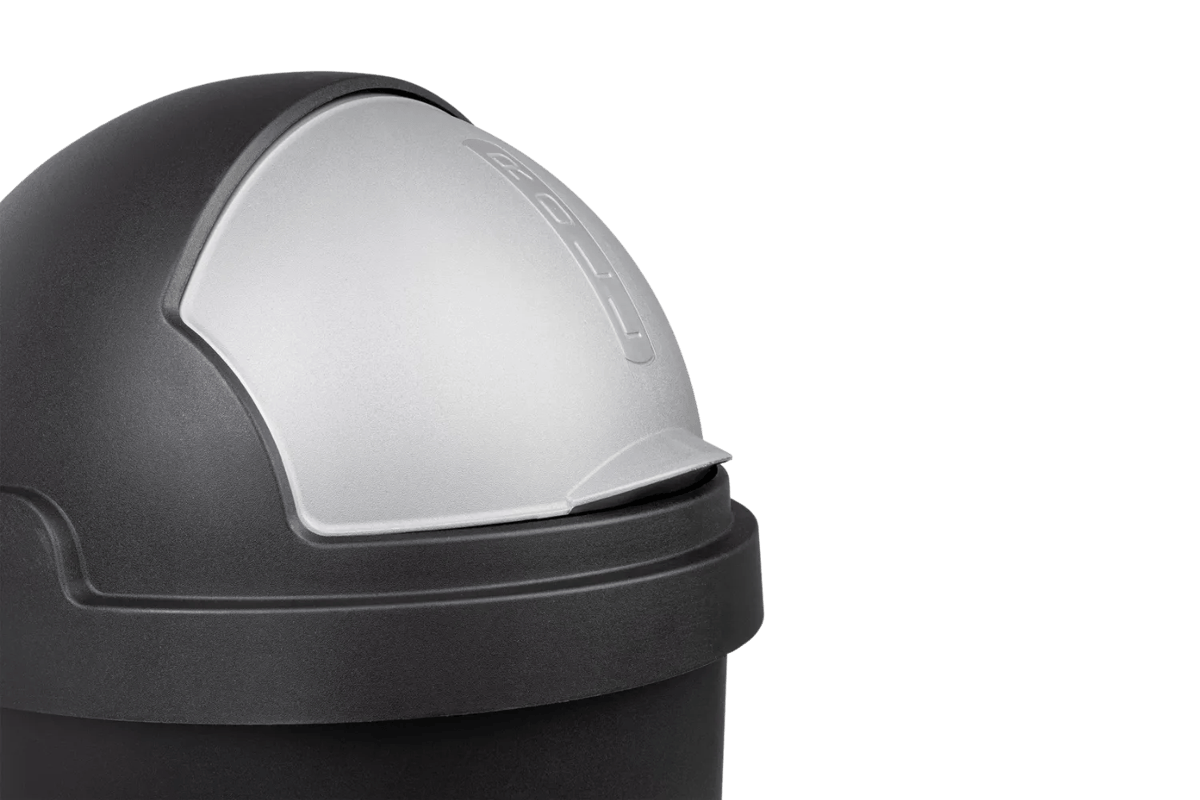Roll Bullet Prullenbak 50L - Zwart