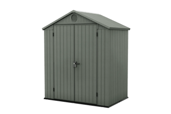 Darwin Shed 6x4ft Double Door - Green - Sheds