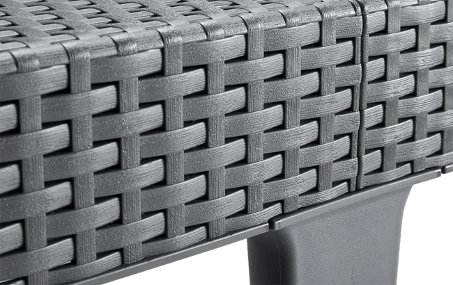 מיטת שיזוף ג'איפור - אפור כהה