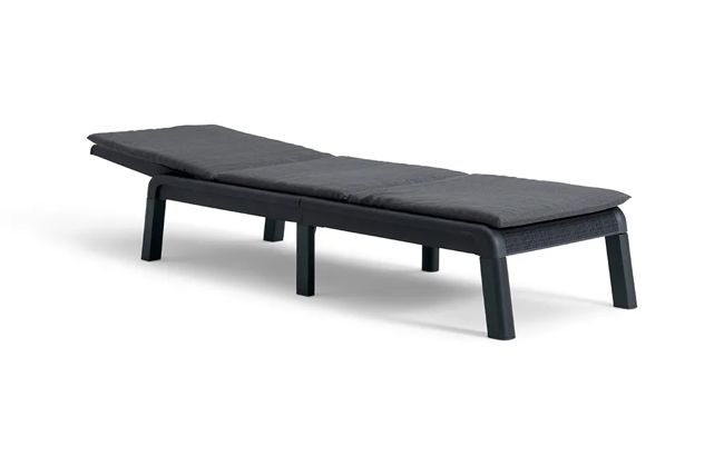 Mallorca Ligbed - 58x187.5x29 - Antraciet