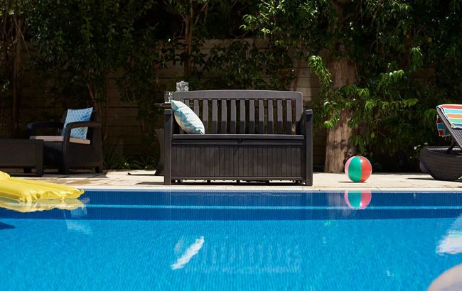 Brown Patio 60 Gallon Outdoor Storage Bench - Keter US