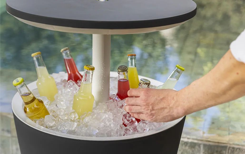 Coolbar Partytafel – 49,5x49,5x57cm - Zwart