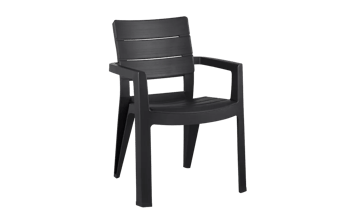 Pack de 4 sillas de exterior Ibiza - Grafito - Sillas de exterior