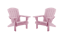 Lot de 2 fauteuils Adirondack Troy - Rose