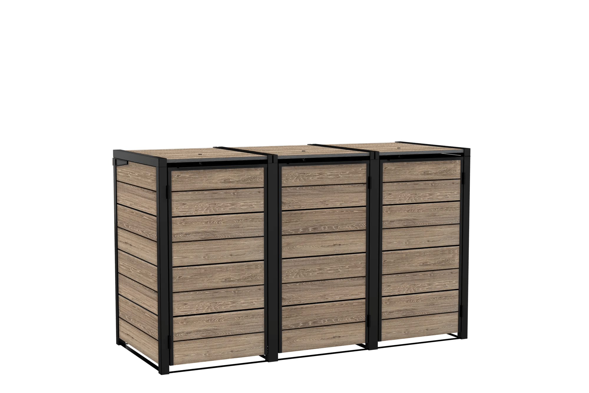 Signature Hide Away Containerberging - 3x240L - Ashwood