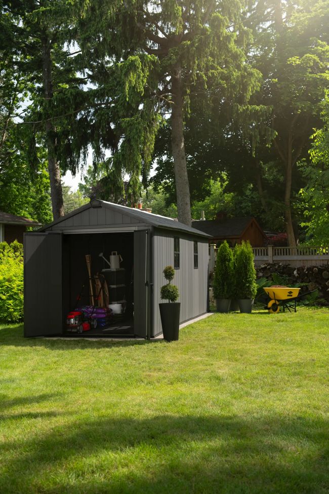 Newton Plus 7515 Tuinhuis - 230x476x246cm - Grijs