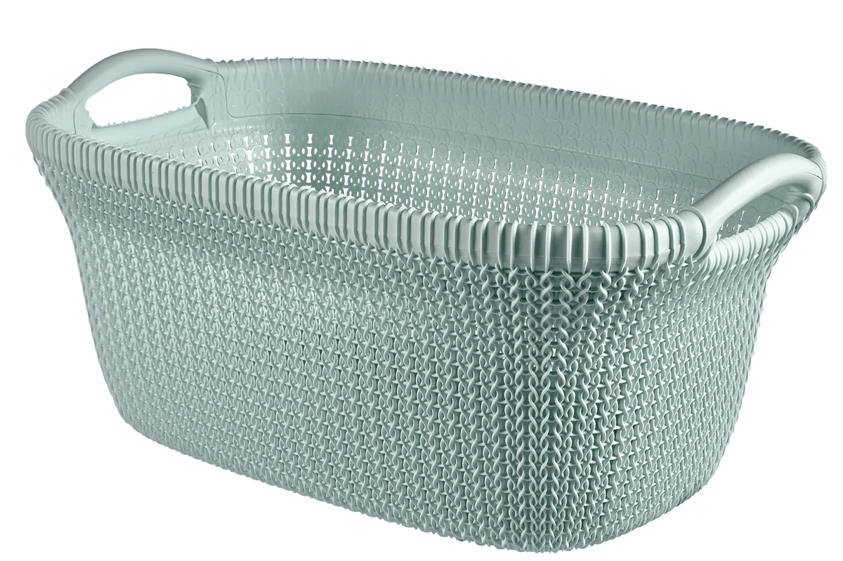 Knit Wasmand 40L - Blauw