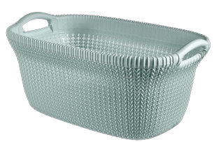 Knit Wasmand 40L - Blauw - Wasmanden