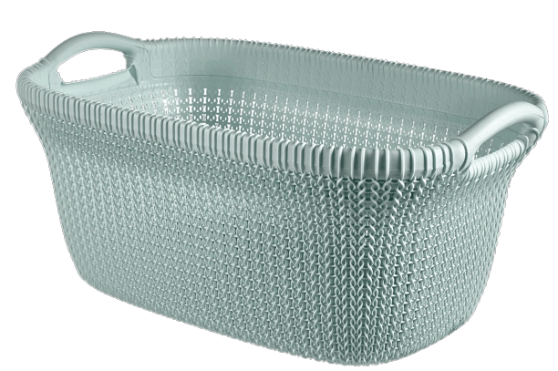 Knit Wasmand 40L - Blauw - Wasmanden