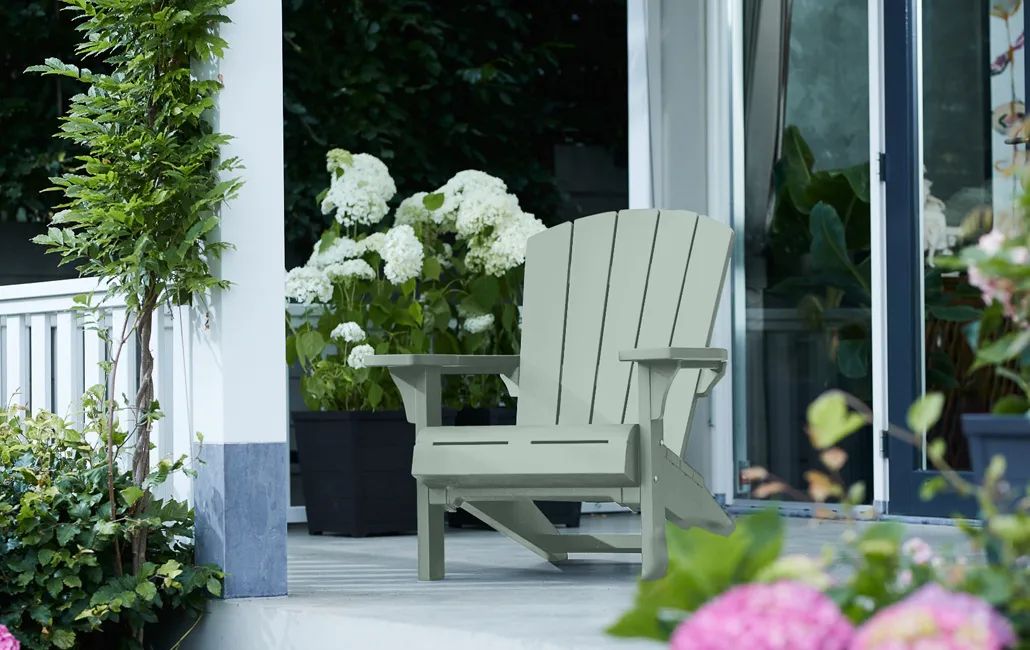 Troy Adirondack Tuinstoel - 81x93x96,5cm - Vintage groen