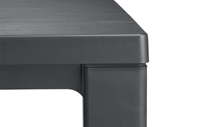 Table Julie 6 places - Anthracite