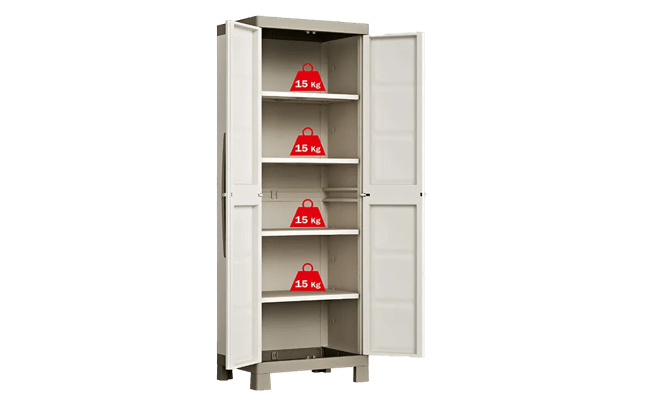 Armario alto de resina Excellence - 182x45x65 cm. - 