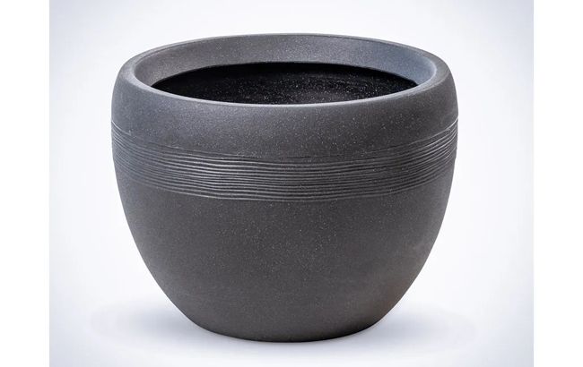  עציץ גליל נמוך - בזלת