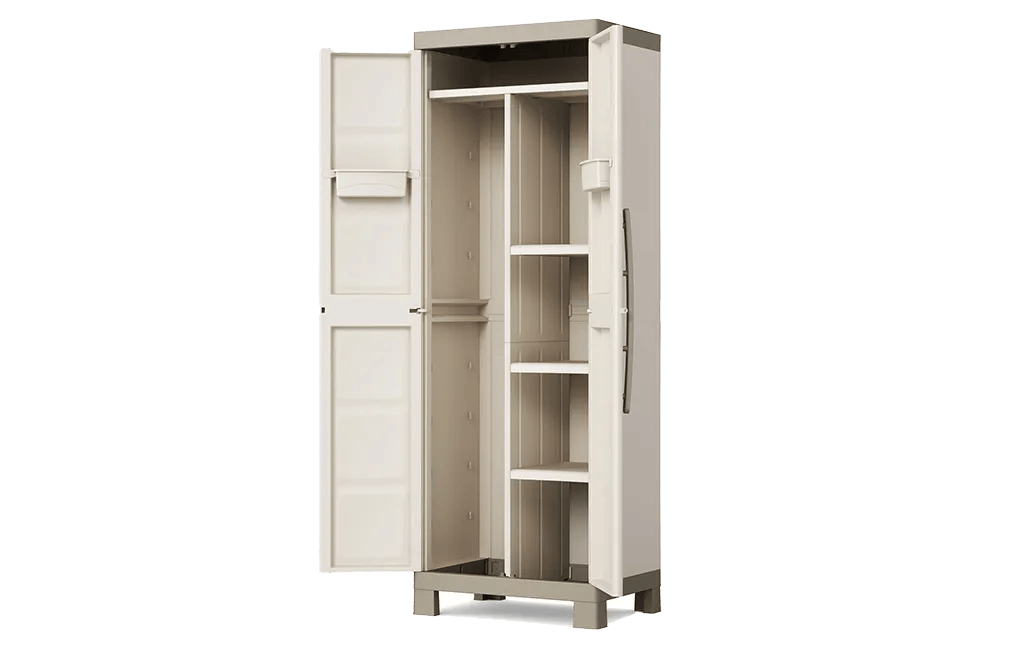 Armario escobero de resina Excellence - 182x45x65 cm. - 