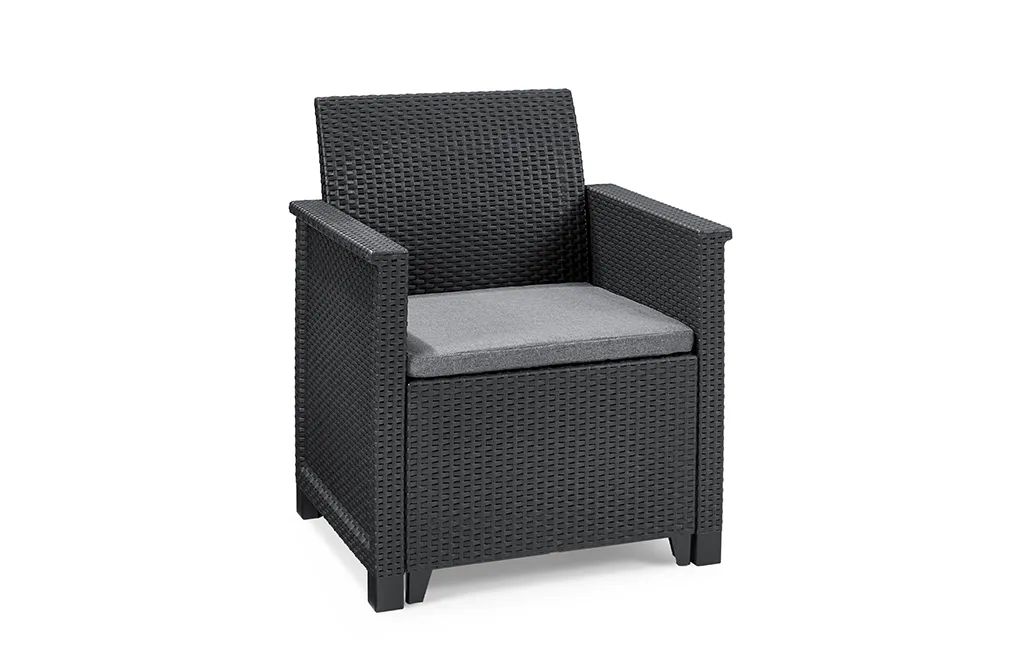 Emma 5 Seater Lounge Set - Graphite