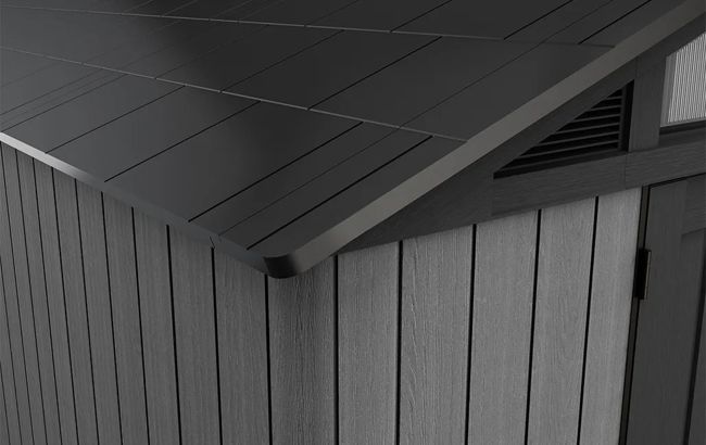 Achetez l’abri de jardin Stronghold 10 pi x 22,5 pi (3,04 m x 3,50 m) en graphite – Keter Canada