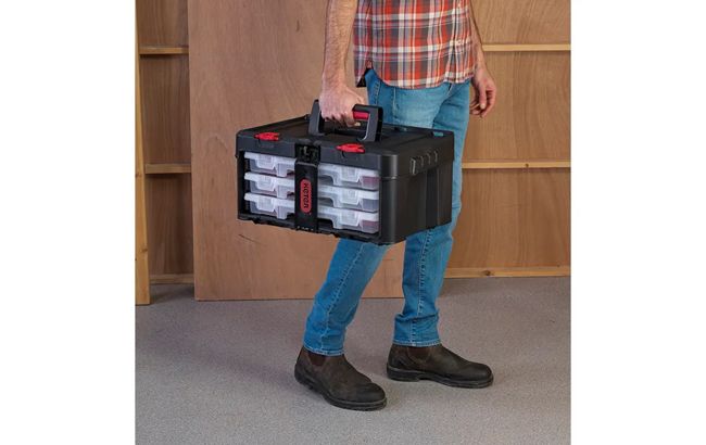 Stack & Roll 3-Set Tool Organiser - Graphite