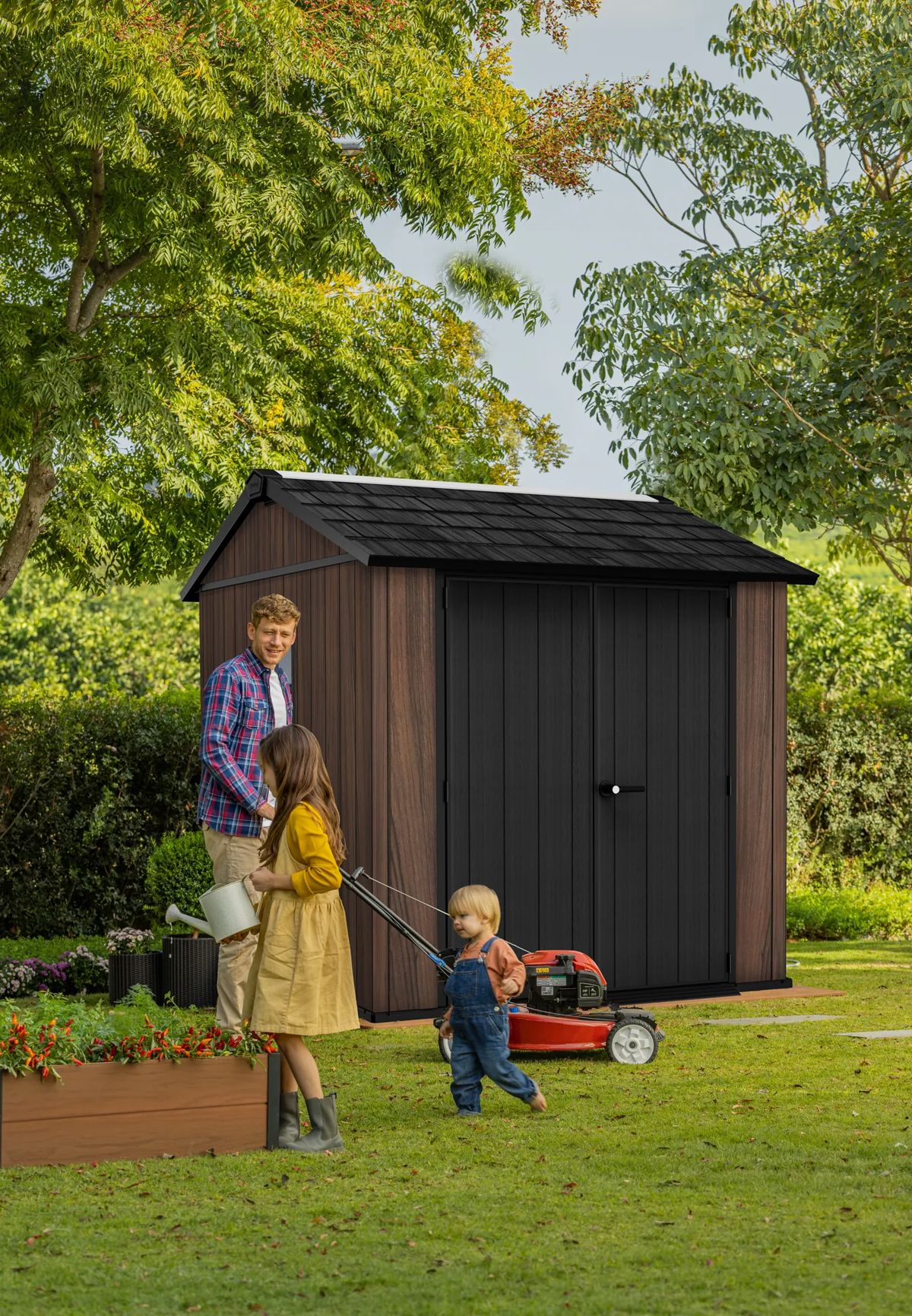 Signature Apex Shed 7x7.5ft - Rosewood