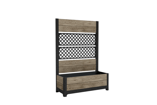 Tulip Screen Planter - Ashwood Brown