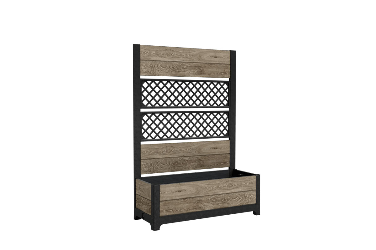 Tulip Screen Planter - Ashwood Brown