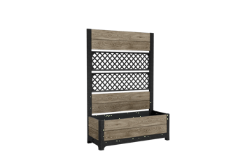 Tulip Screen Planter - Ashwood Brown - Planters