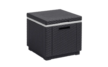 Ice Cube 40L Cool Box & Side Table - Grey - 