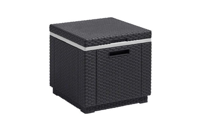Ice Cube Koelbox - Bijzettafel 42x42x42CM - Antraciet