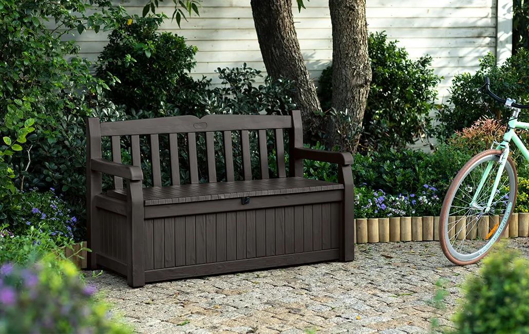 Banc de rangement Solana de 264 litres (70 gallons), brun – Keter Canada