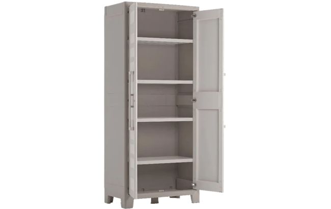 Armario alto de exterior Gulliver - 182x44x80 cm. - Beige