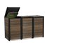 Signature Hide Away Containerberging - 3x240L - Walnut