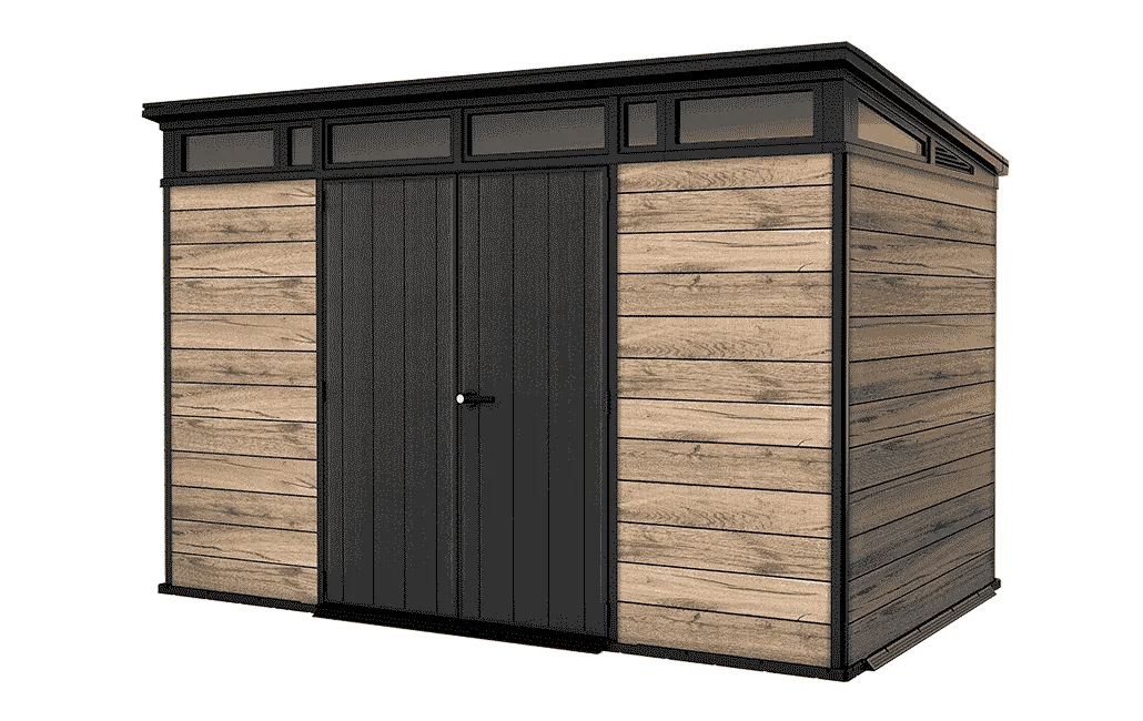 Abri de jardin Signature 117 - 7,4m2 - Marron aspect Douglas