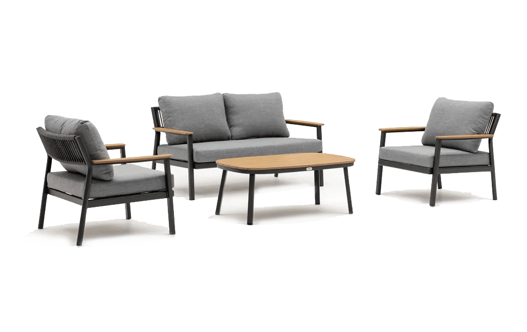 סט מערכת ישיבה פוקט אלומניום - אפור גרפיט