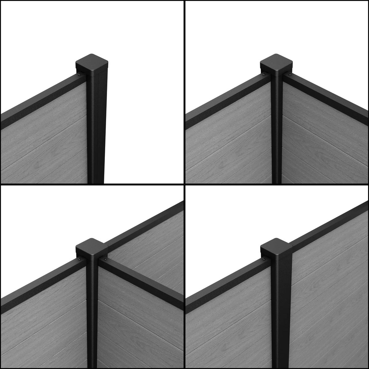 180cm Aluminium Fence Post
 - Graphite
