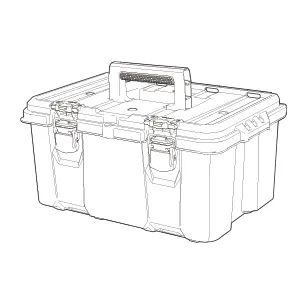 Stack & Roll Tool Box - Graphite