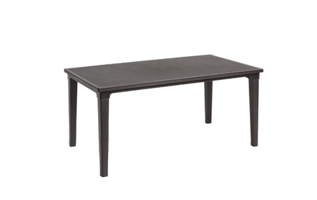 פינת אוכל איביזה- שולחן ו 4 כיסאות - אפור כהה