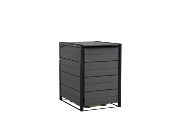 Contenedor de cubos Signature - 112,4 x 87,1 x 125,9 cm y 360L - Gris - Almacenaje Exterior